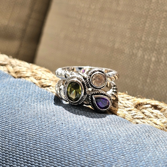 SET! Coldwater Creek Necklace and 925 Rope Ring with 925 Kachina Earrings SET! - Picture 2 of 16